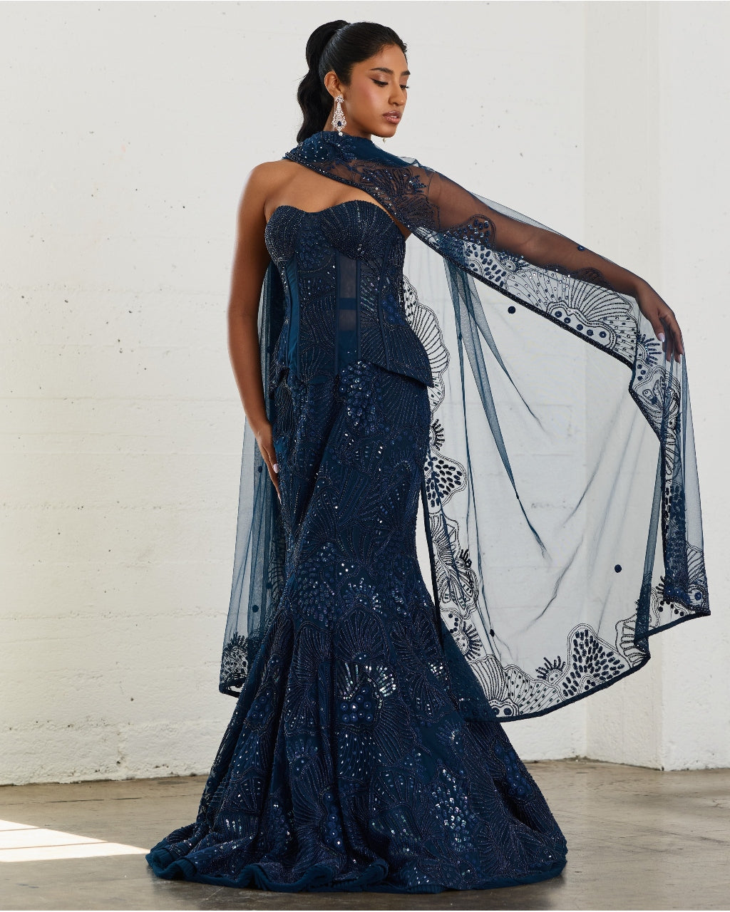 Blue Zoelle Lehenga Set