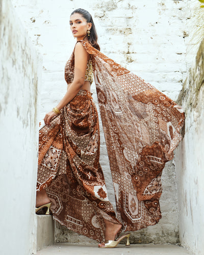 Aniya Drape Skirt Set