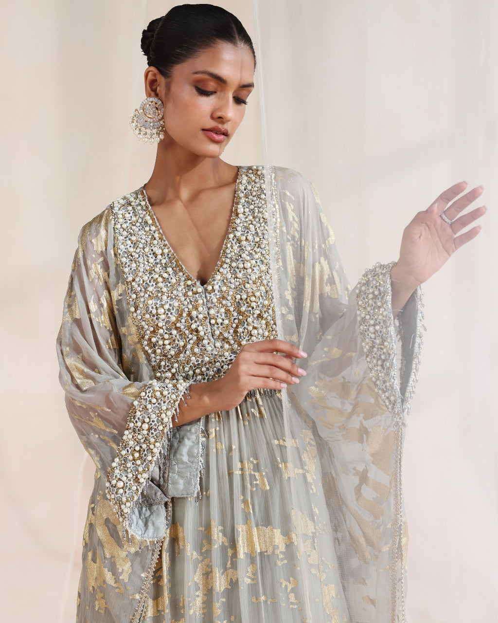 Shalu Kaftan Set