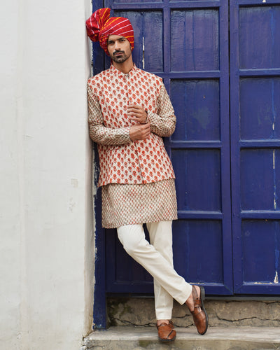 Aarav Nehru Jacket Set