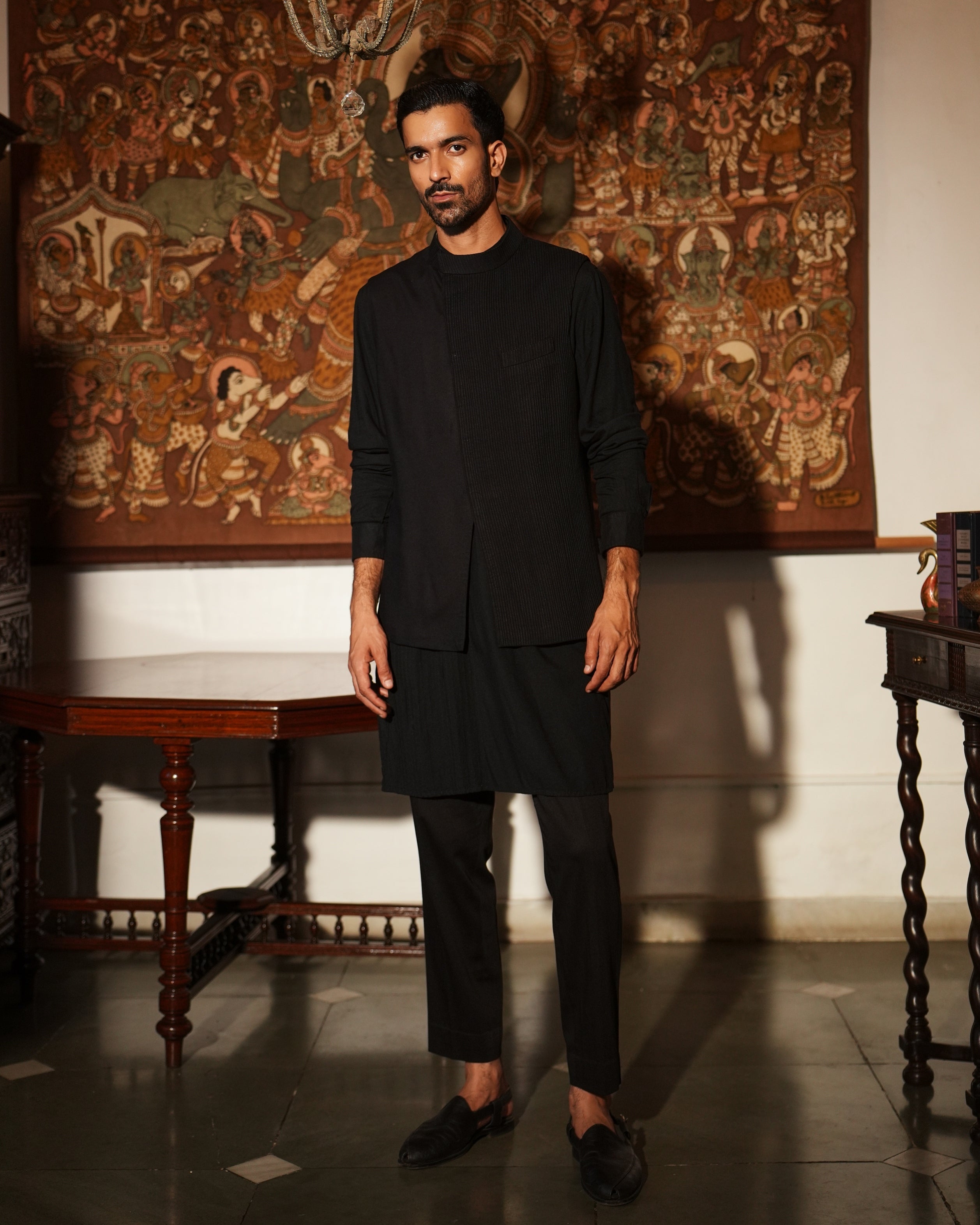 Ishir Nehru Jacket and Kurta Set