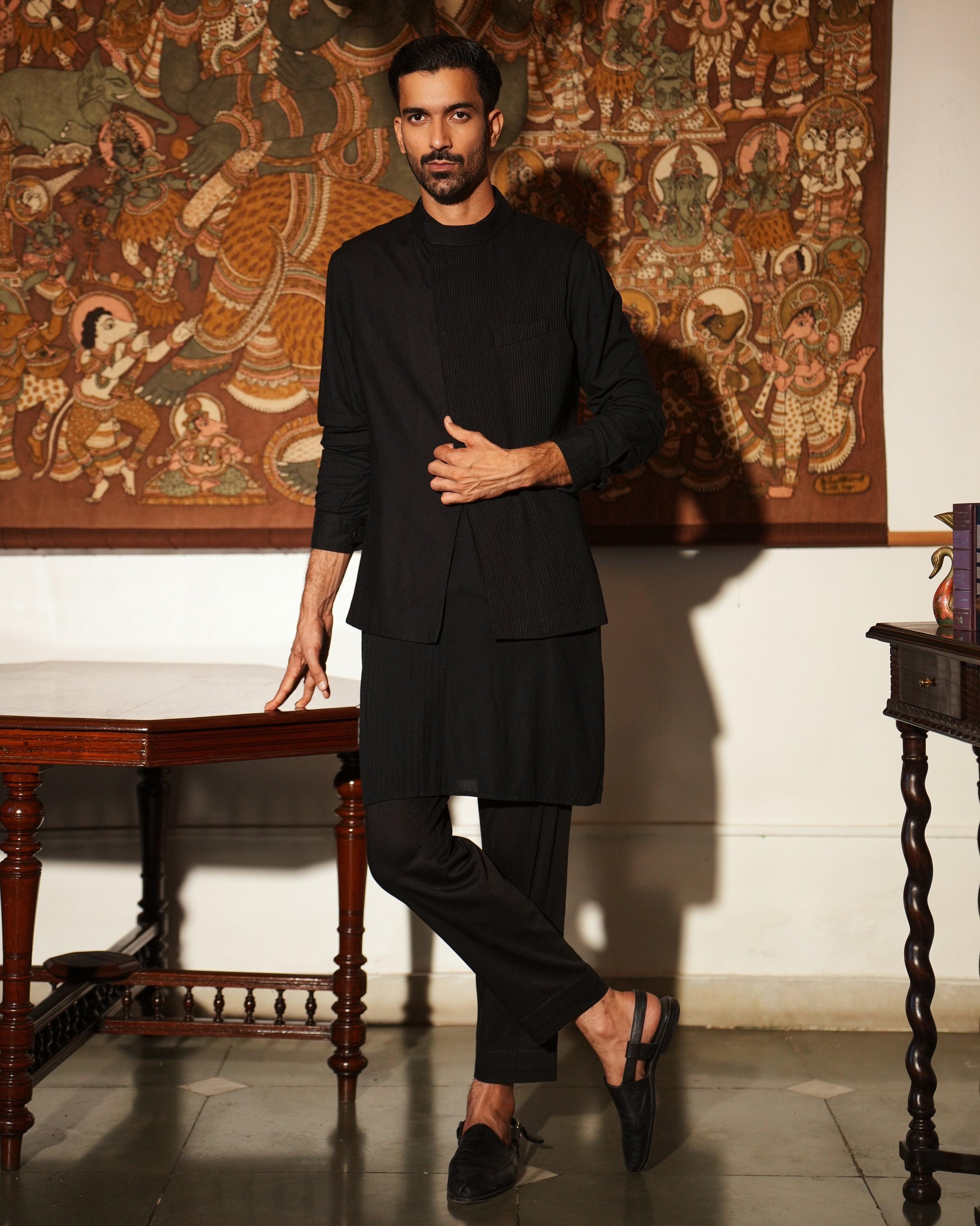 Ishir Nehru Jacket and Kurta Set