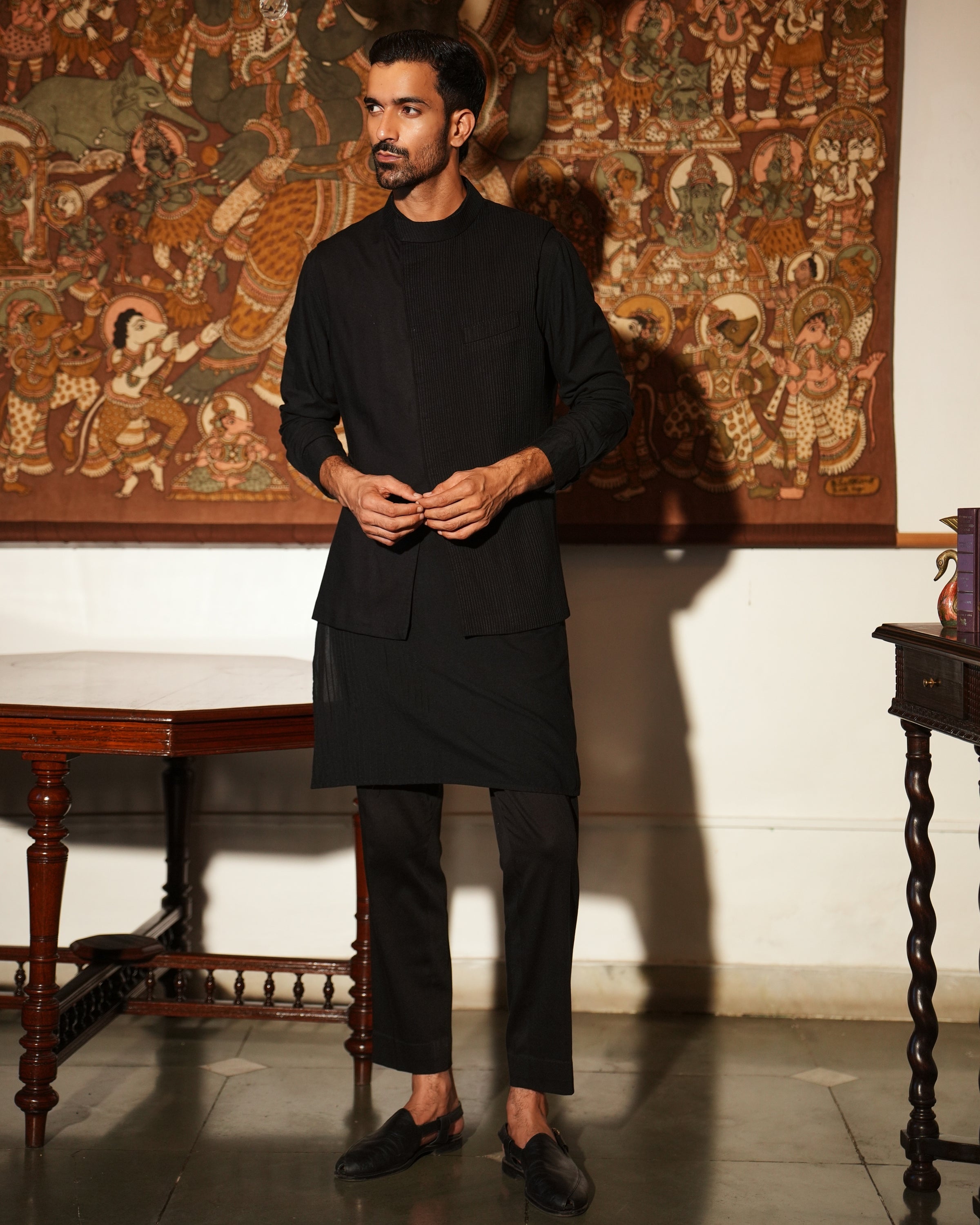 Ishir Nehru Jacket and Kurta Set