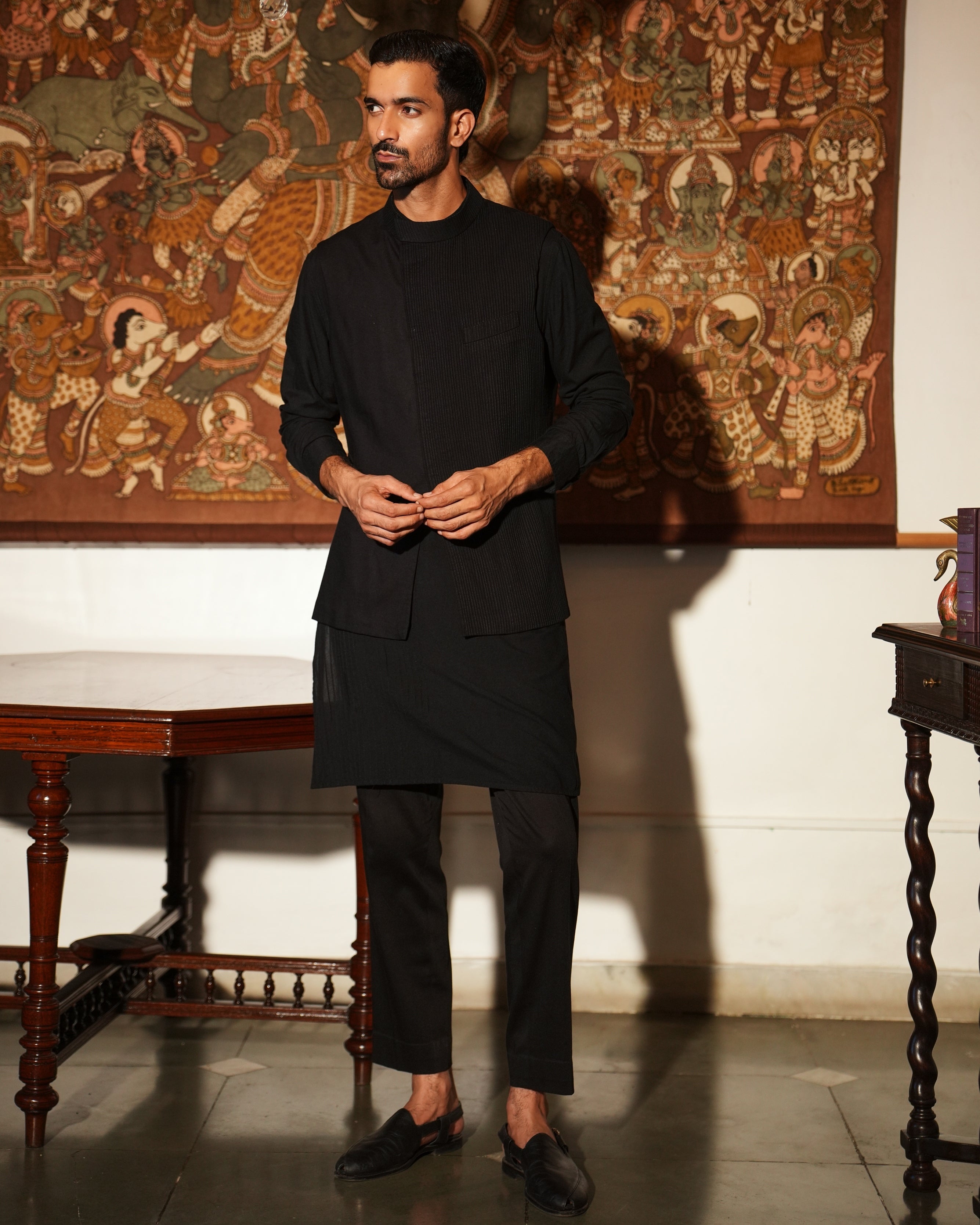 Ishir Nehru Jacket and Kurta Set