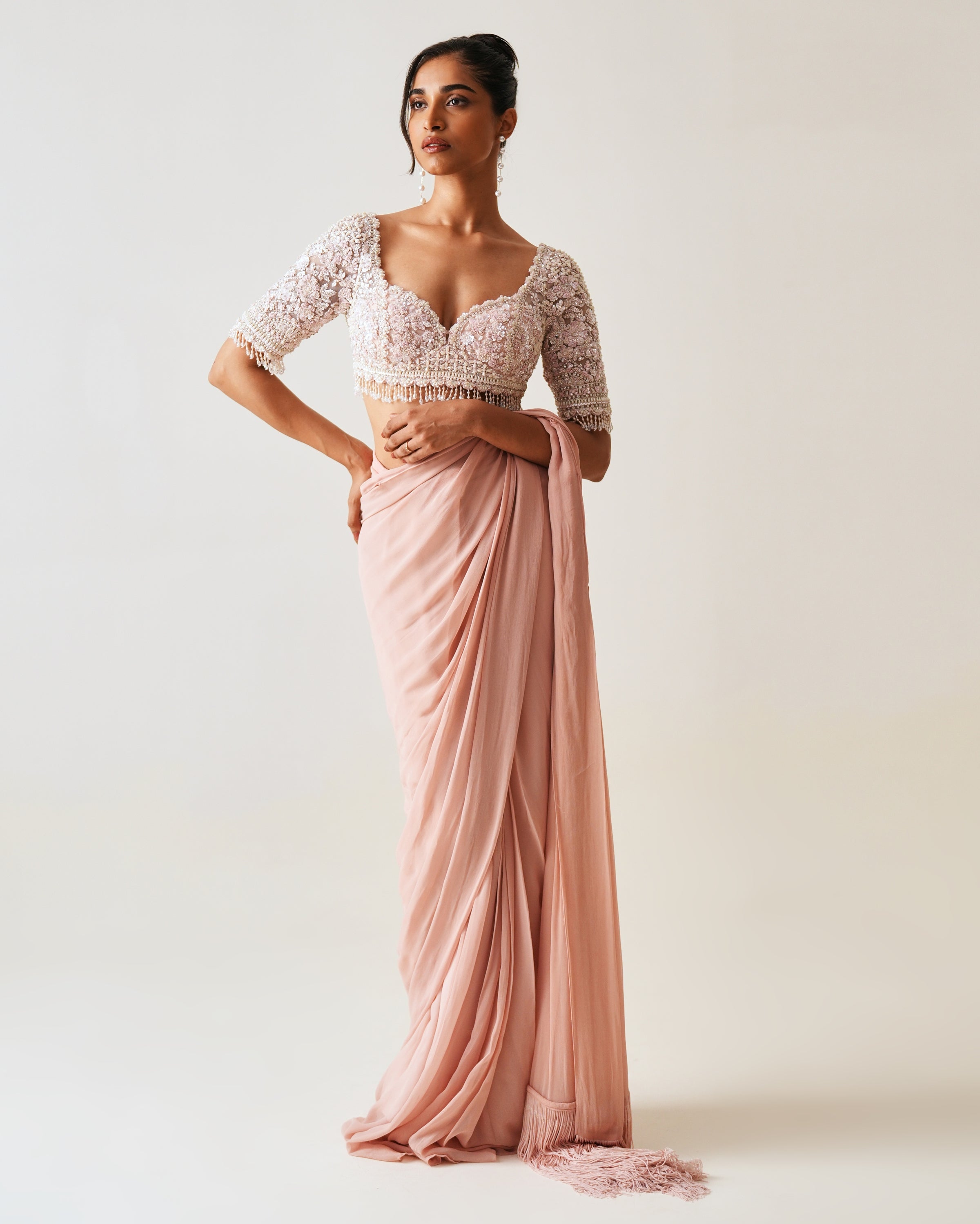 Cristina Pre-Draped Sari Set