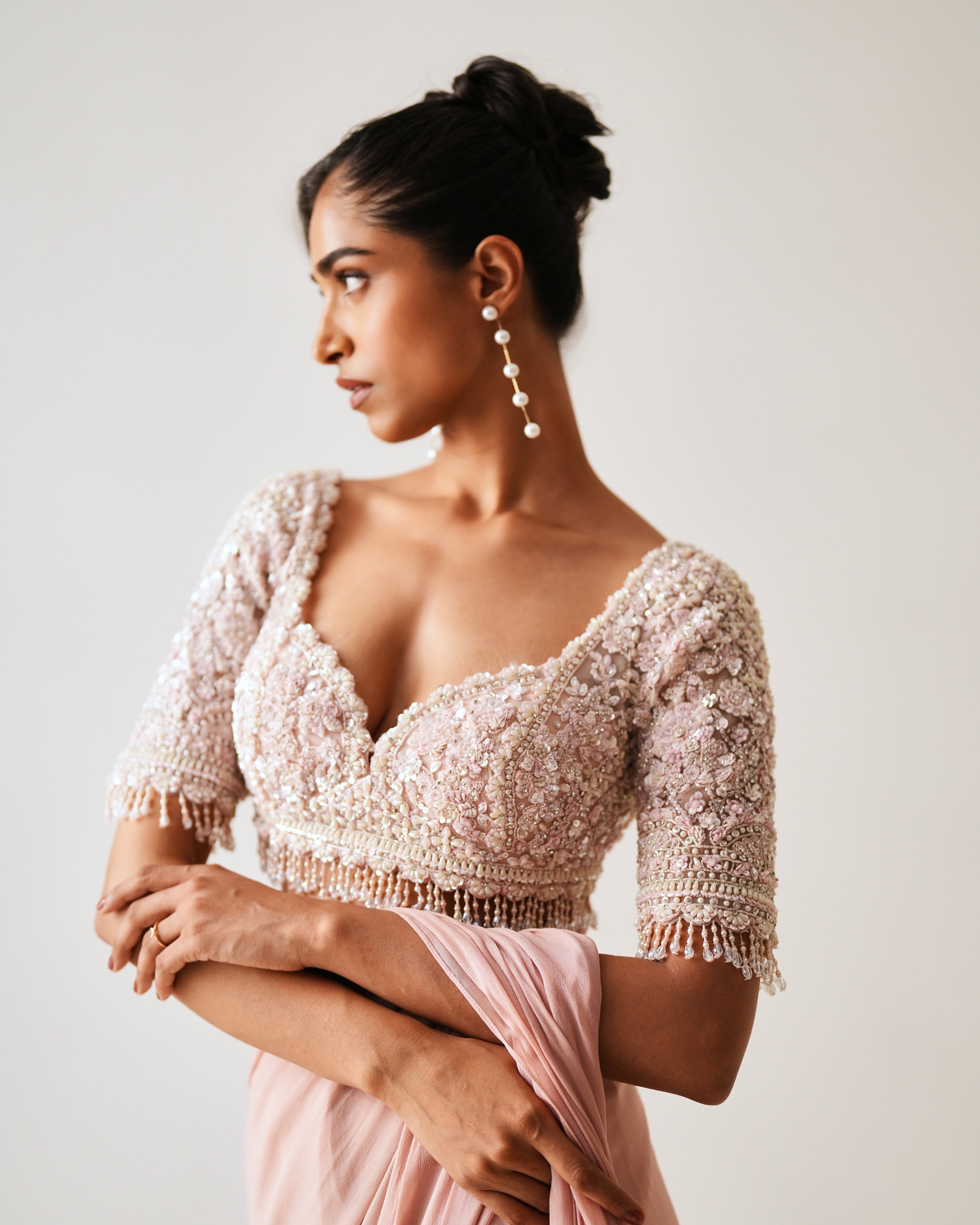 Cristina Pre-Draped Sari Set