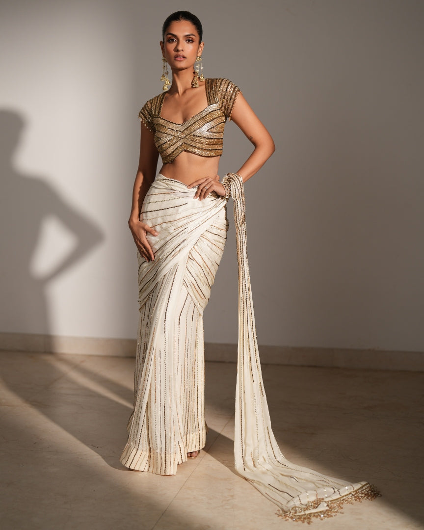Elara Pre-Draped Sari