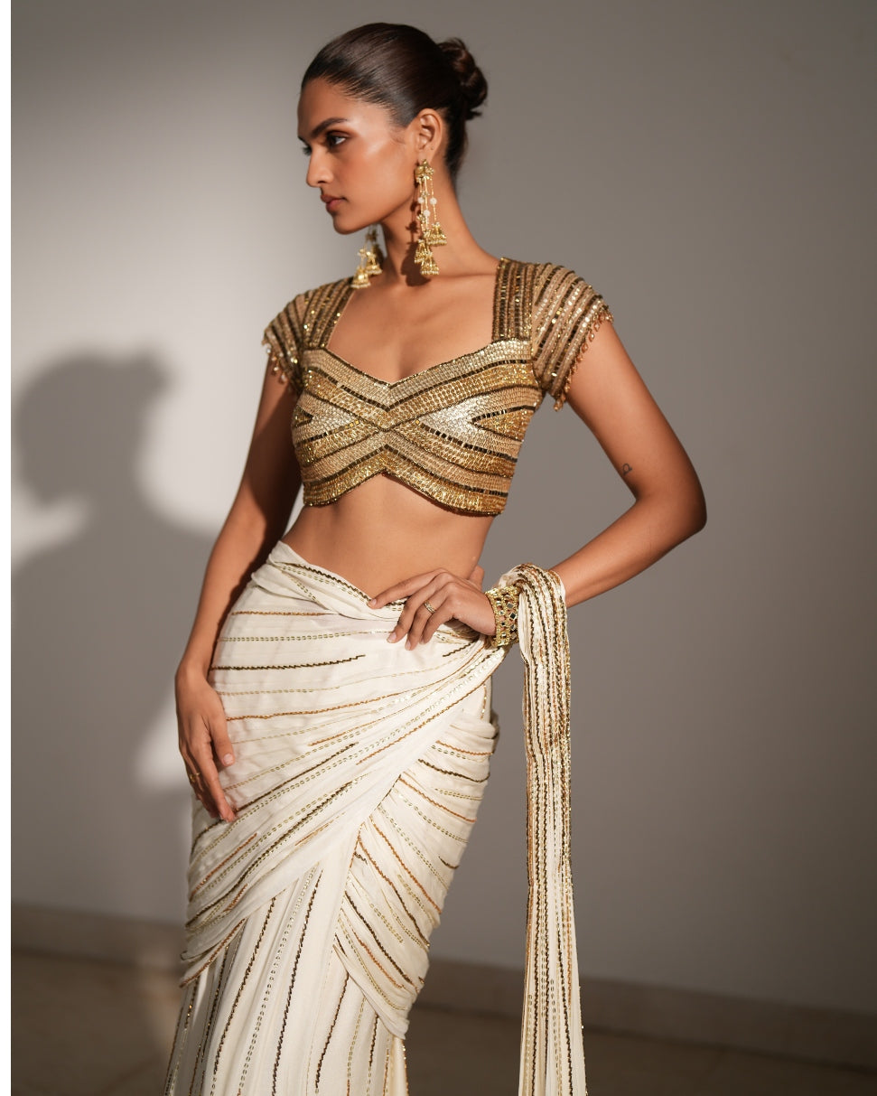 Elara Pre-Draped Sari