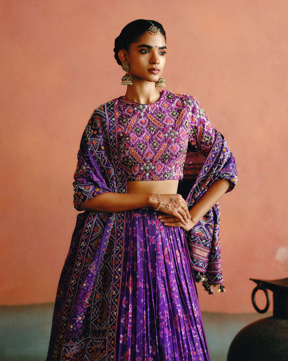 Mahira Purple Patola Lehenga Set