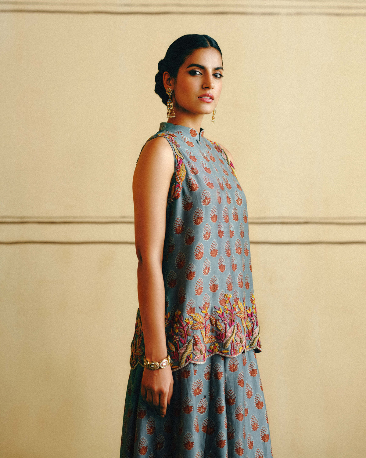 Indigo Kurta & Sharara