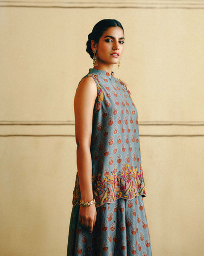 Indigo Kurta & Sharara