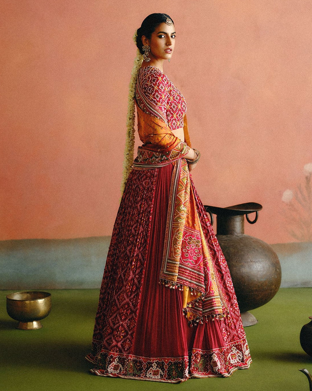 Maroon Rukhsaar Lehenga Set
