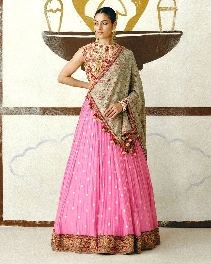 Jaipur Pink Lehenga Set