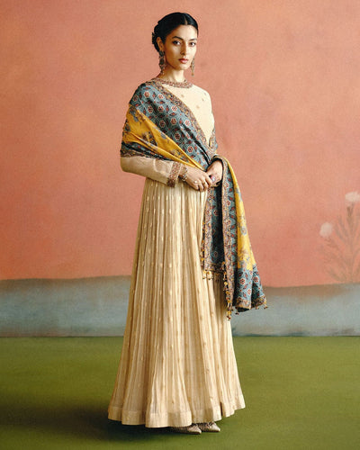 Ivory Ruh Anarkali Set