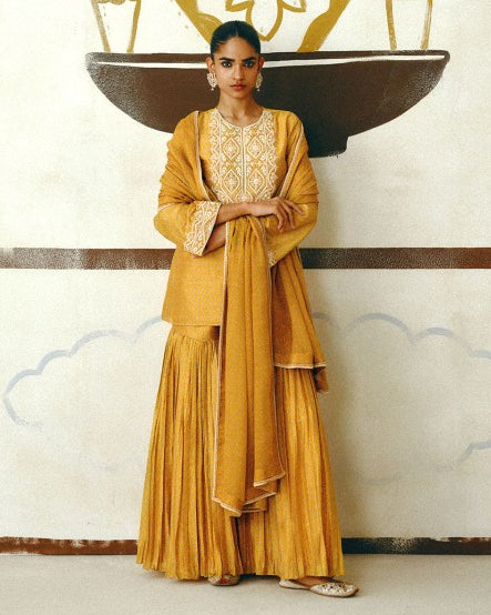 Kesar Kurta Sharara Set