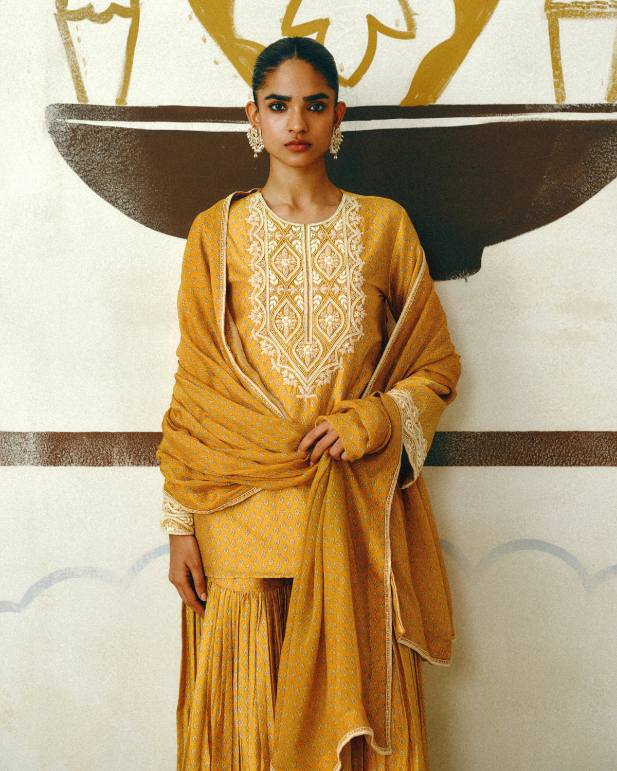 Kesar Kurta Sharara Set