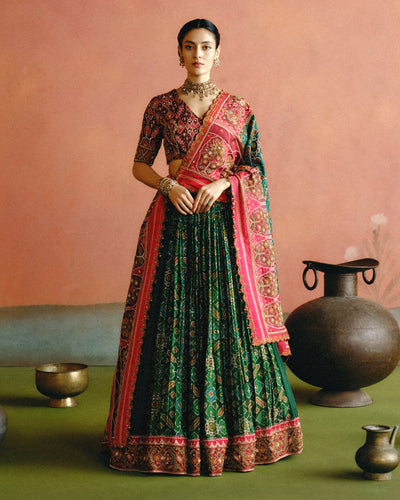 Zarmin Patola Lehenga Set