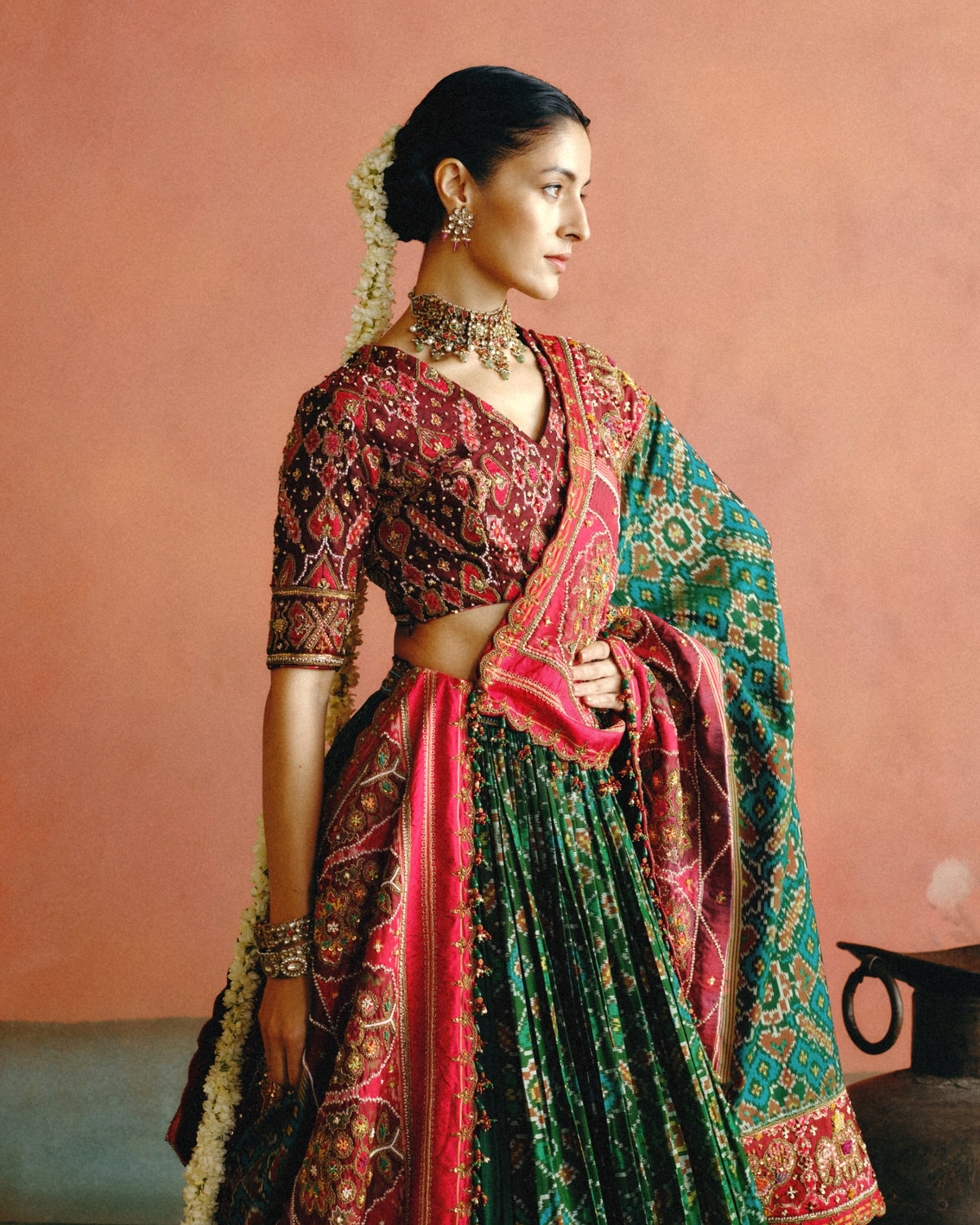 Zarmin Patola Lehenga Set