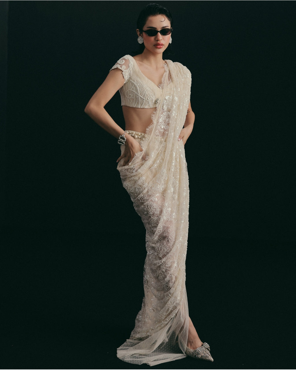 Tied With A Bow Draped Sari