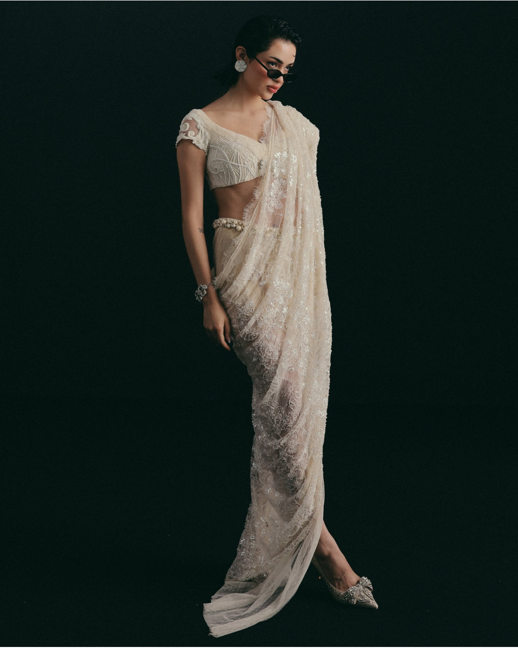 Tied With A Bow Draped Sari