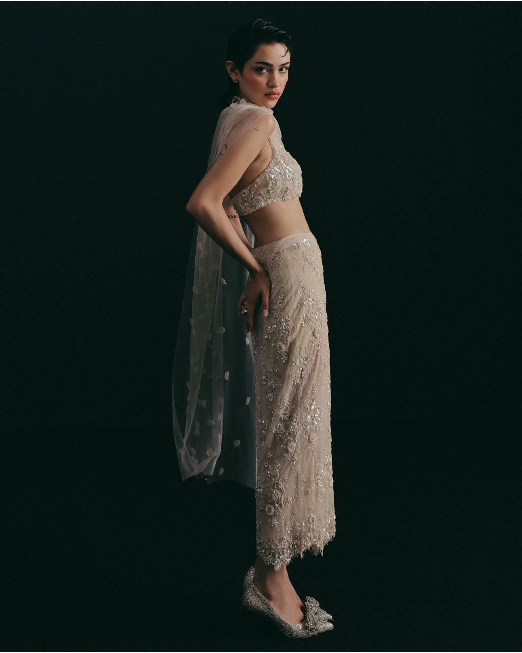 Something White, Something Wild Skirt Set