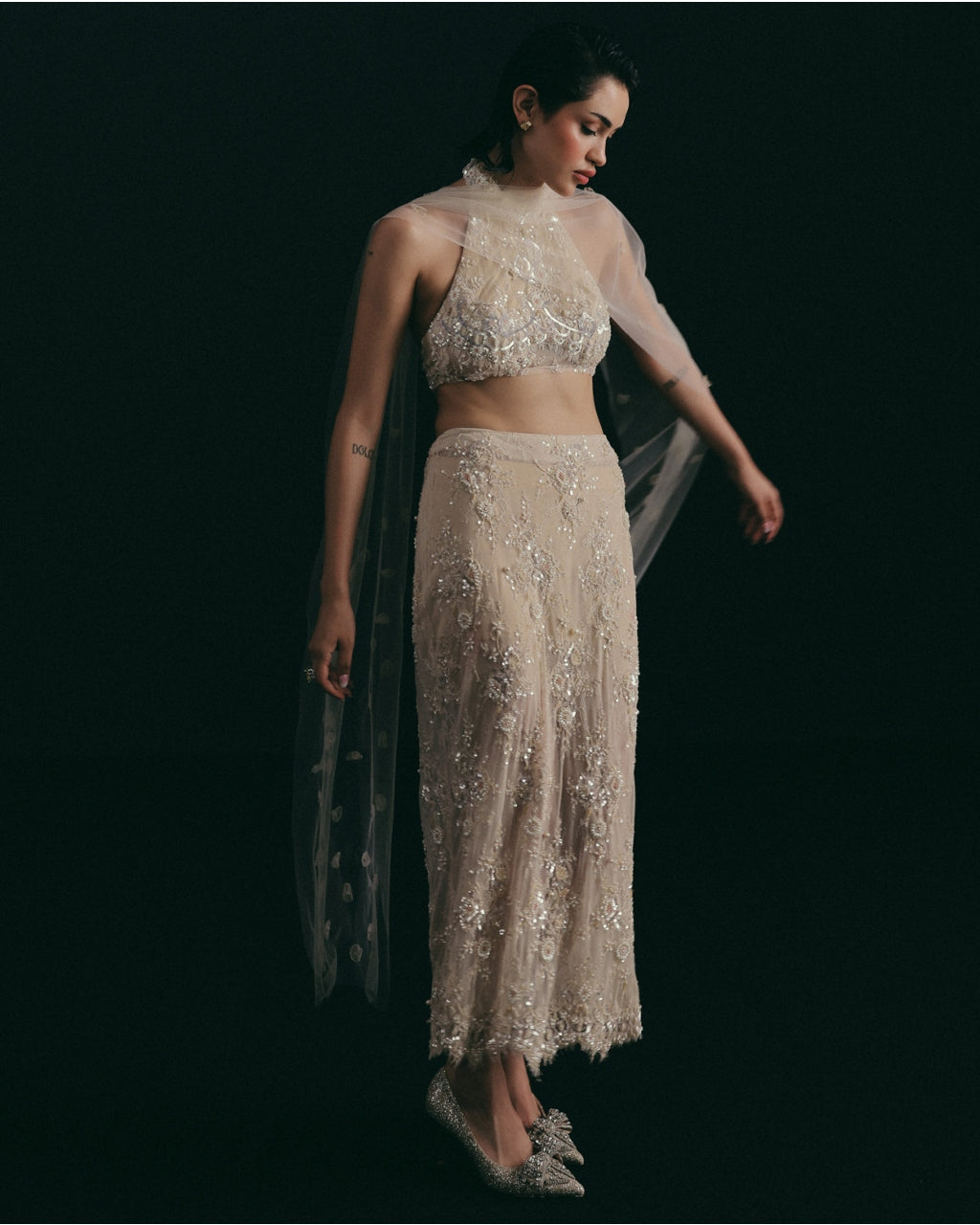 Something White, Something Wild Skirt Set