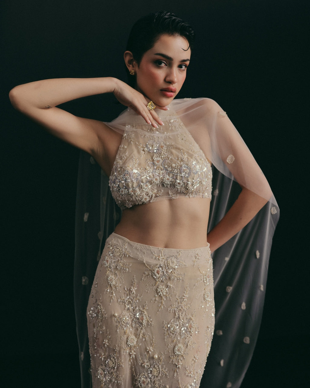 Something White, Something Wild Skirt Set
