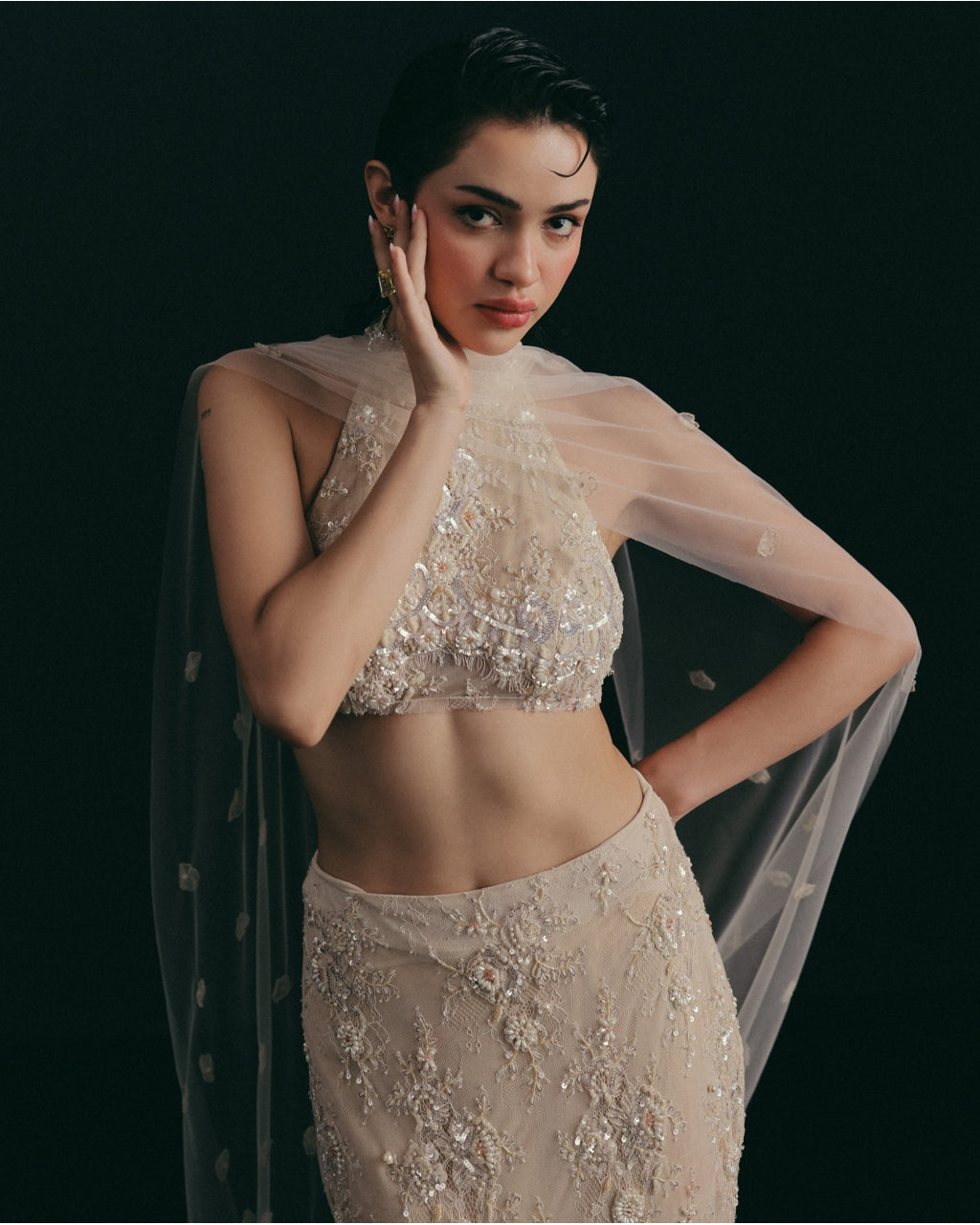 Something White, Something Wild Skirt Set