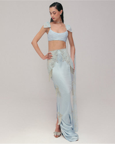 The Blue Heiress Skirt Set