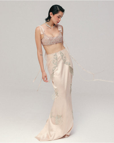 Pink Gatsby Skirt Set