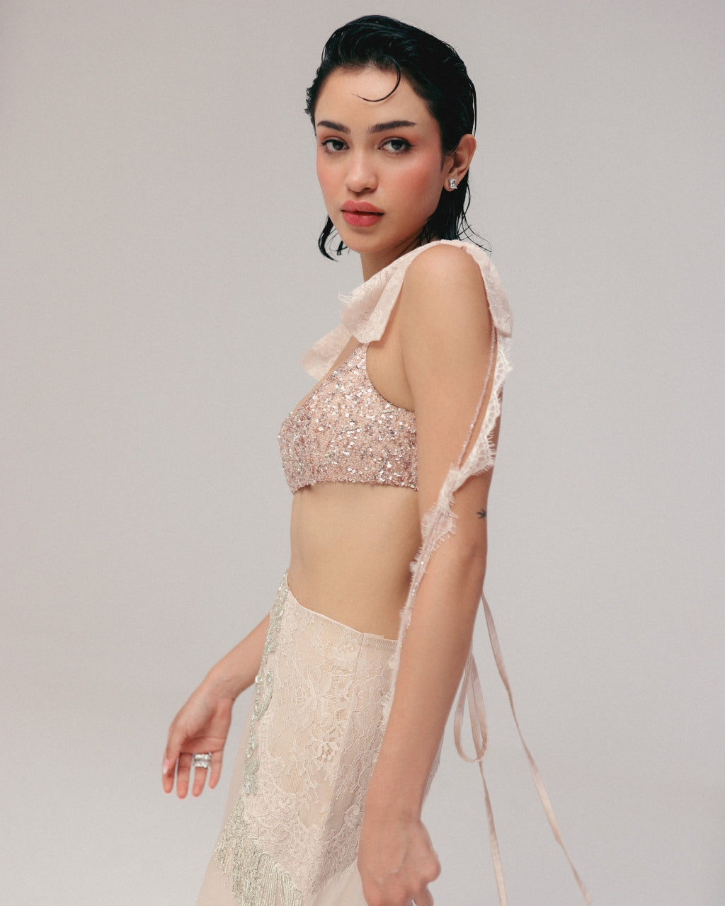 Pink Gatsby Skirt Set