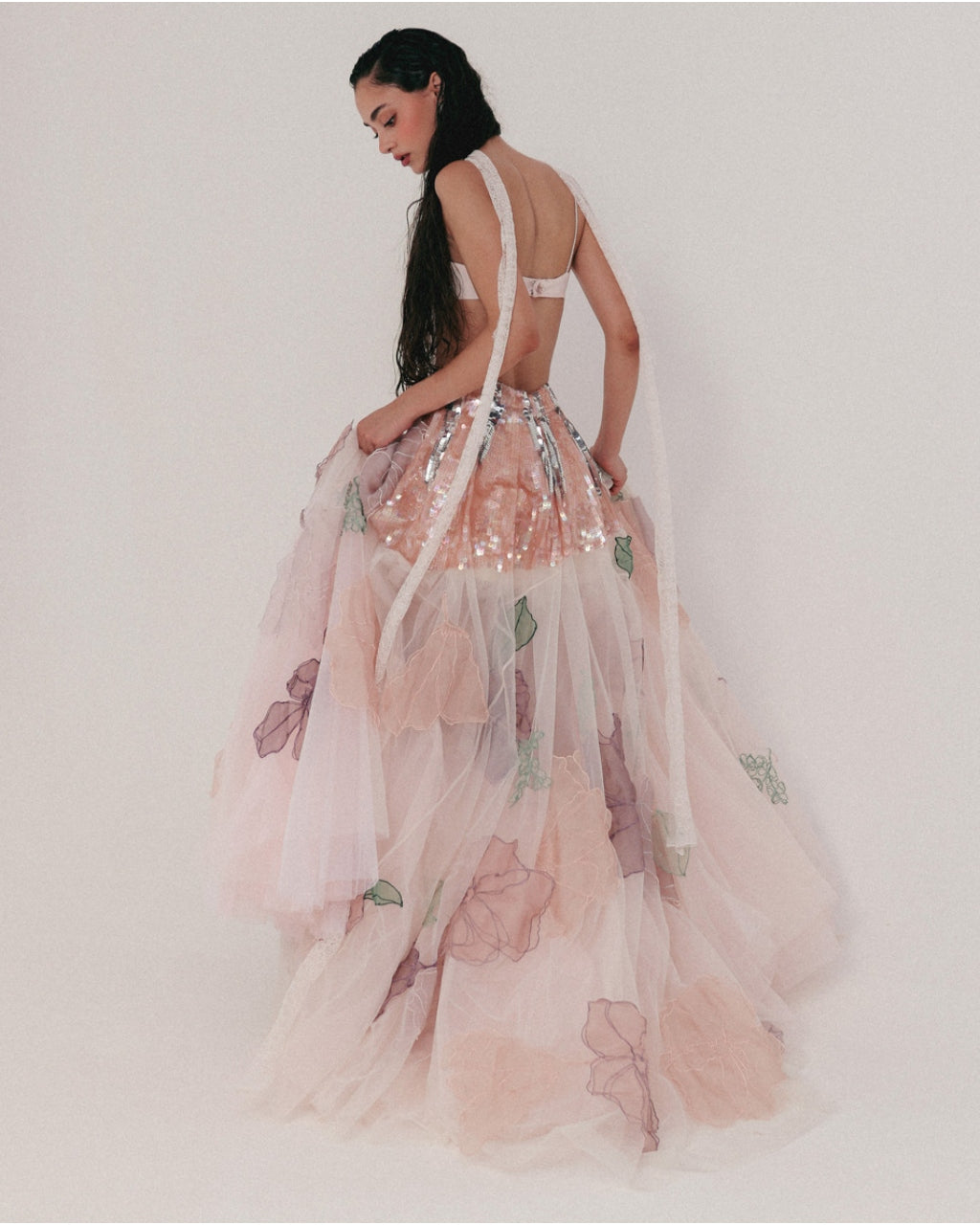 Stolen Sea Shells, Hand Picked Flowers Skirt Set