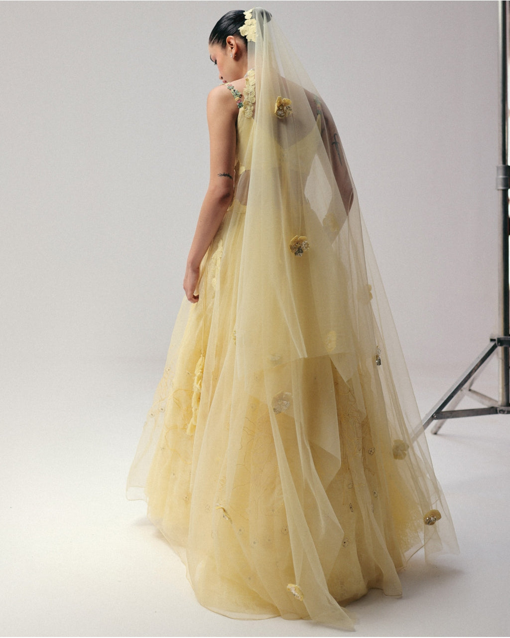 A Yellow Haldi Lehenga Set