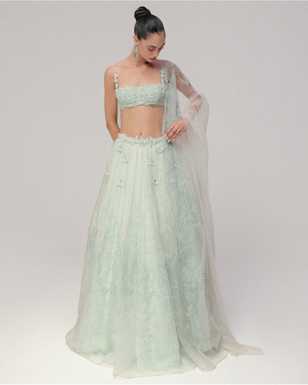 A Cornflower Blue Lehenga