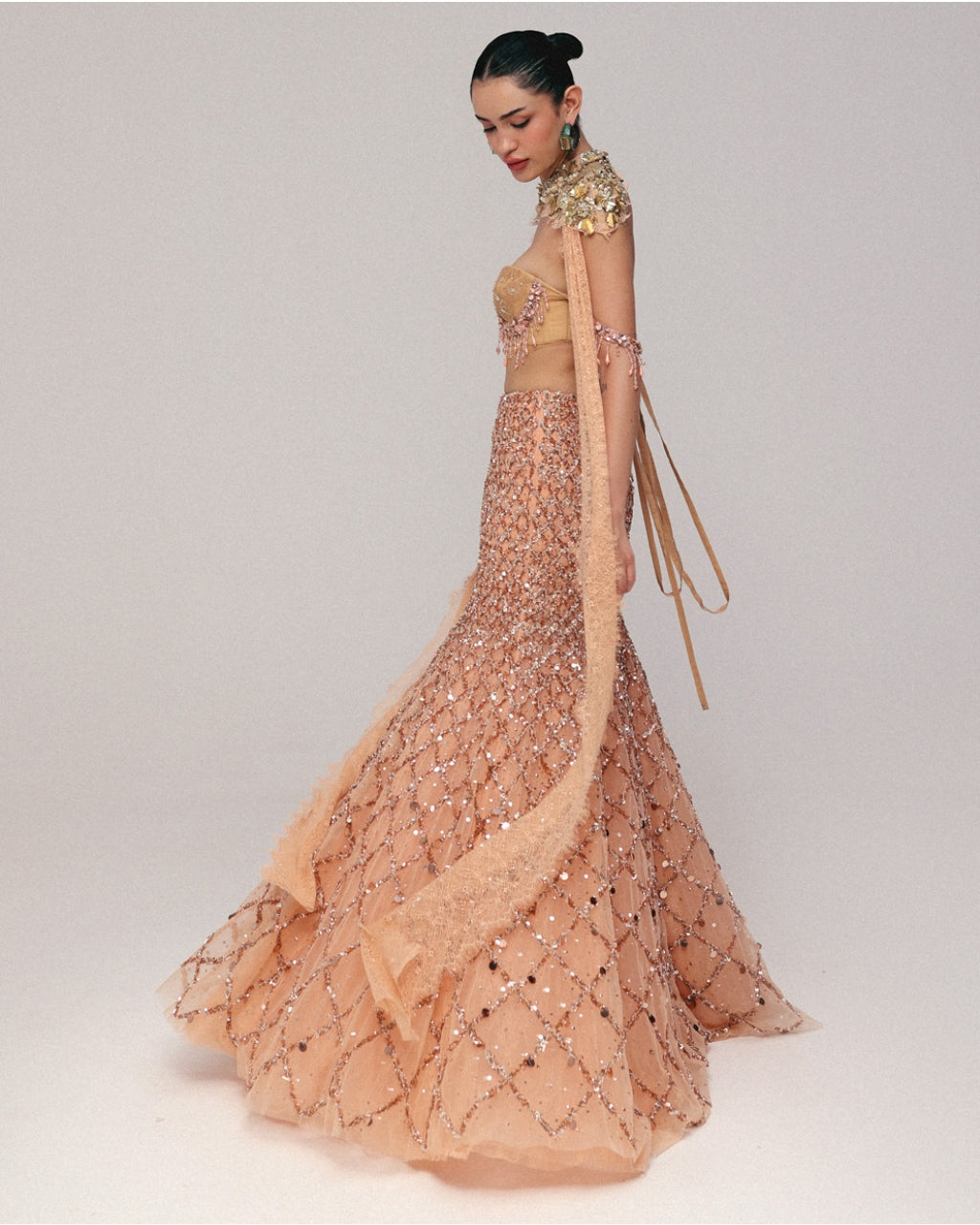 Gold Dust And Nectar Skirt Set