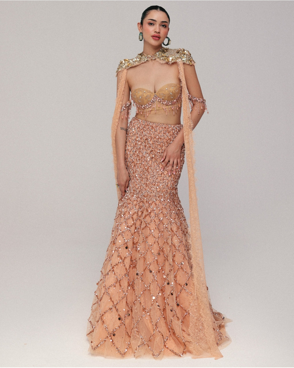 Gold Dust And Nectar Skirt Set