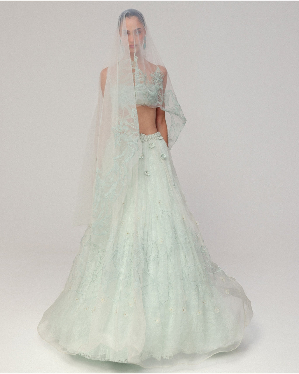 A Cornflower Blue Lehenga