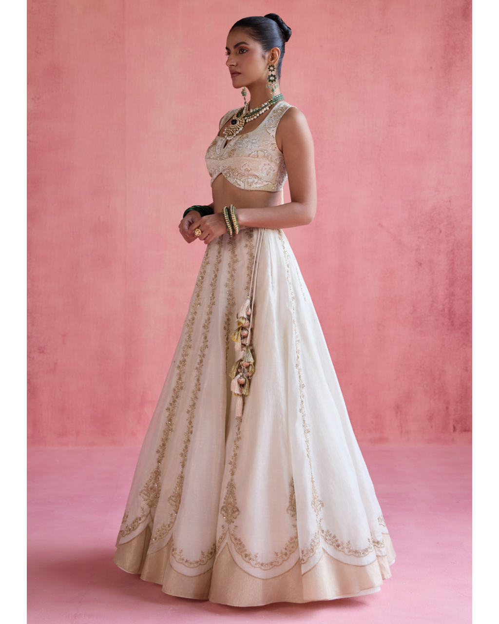 Sitara Lehenga Set - Ivory