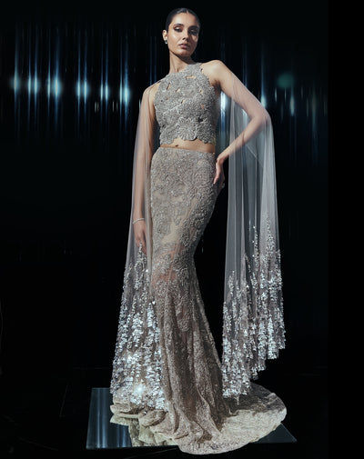 The Silver Darian Lehenga Set