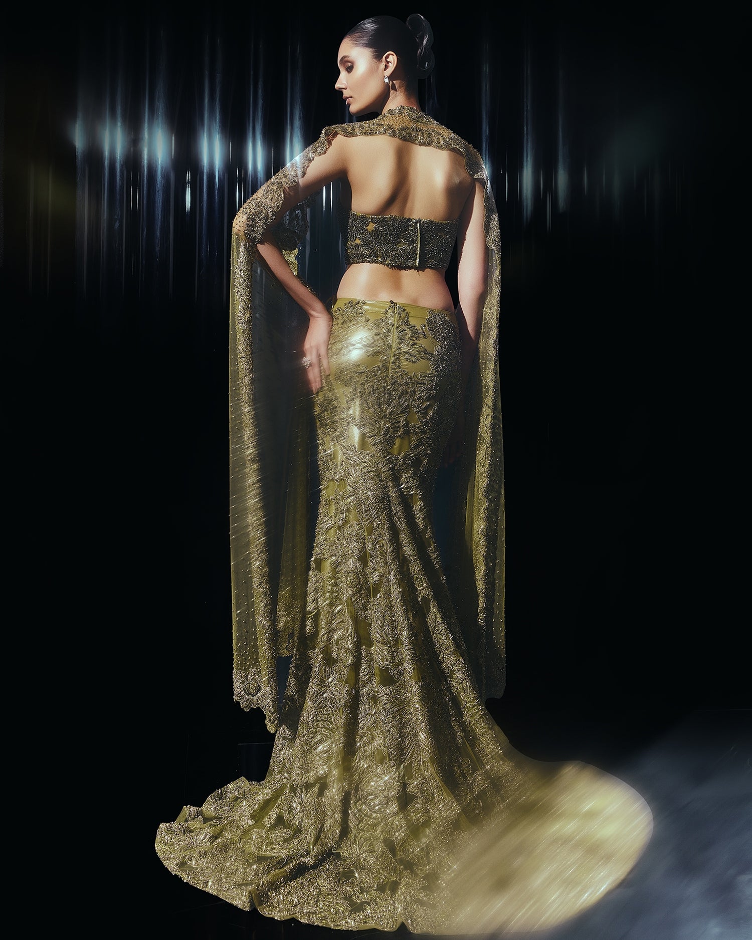 The Green Darian Lehenga Set