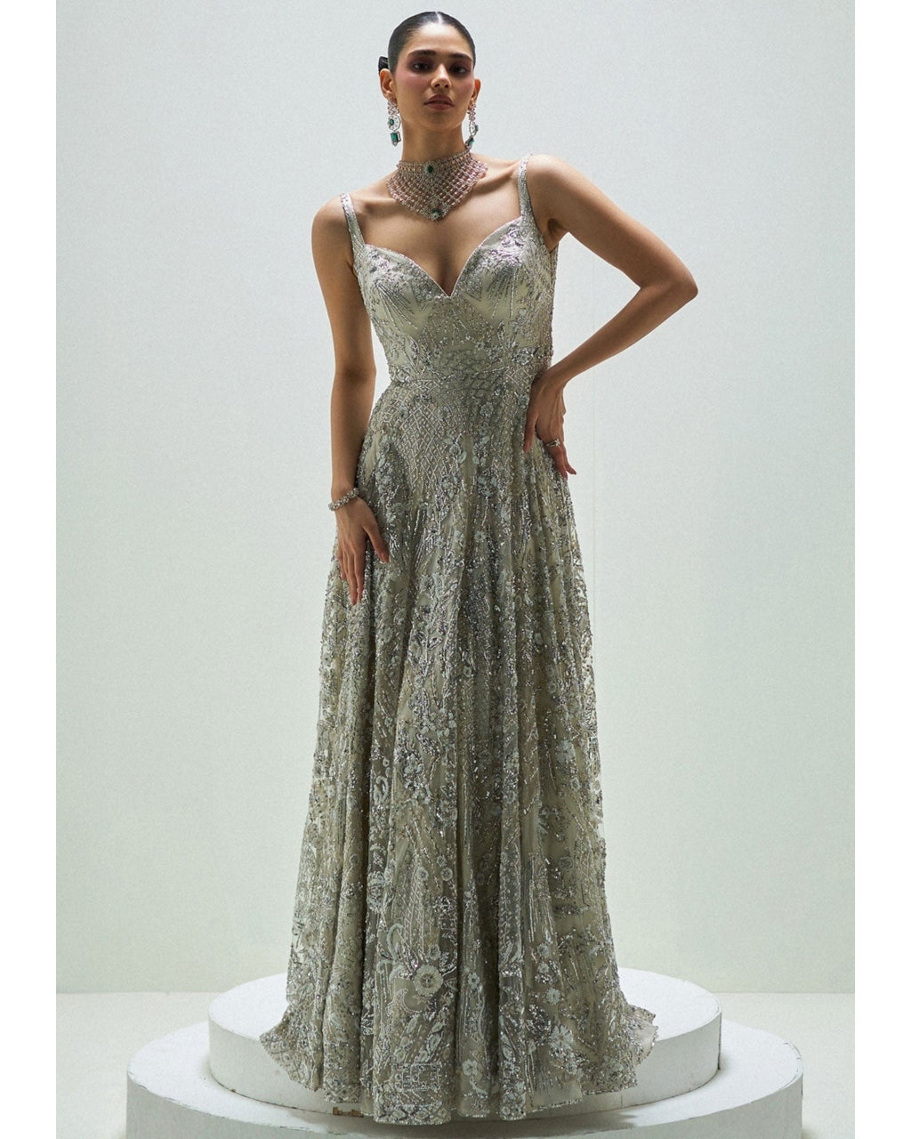 Frosted Grace Gown