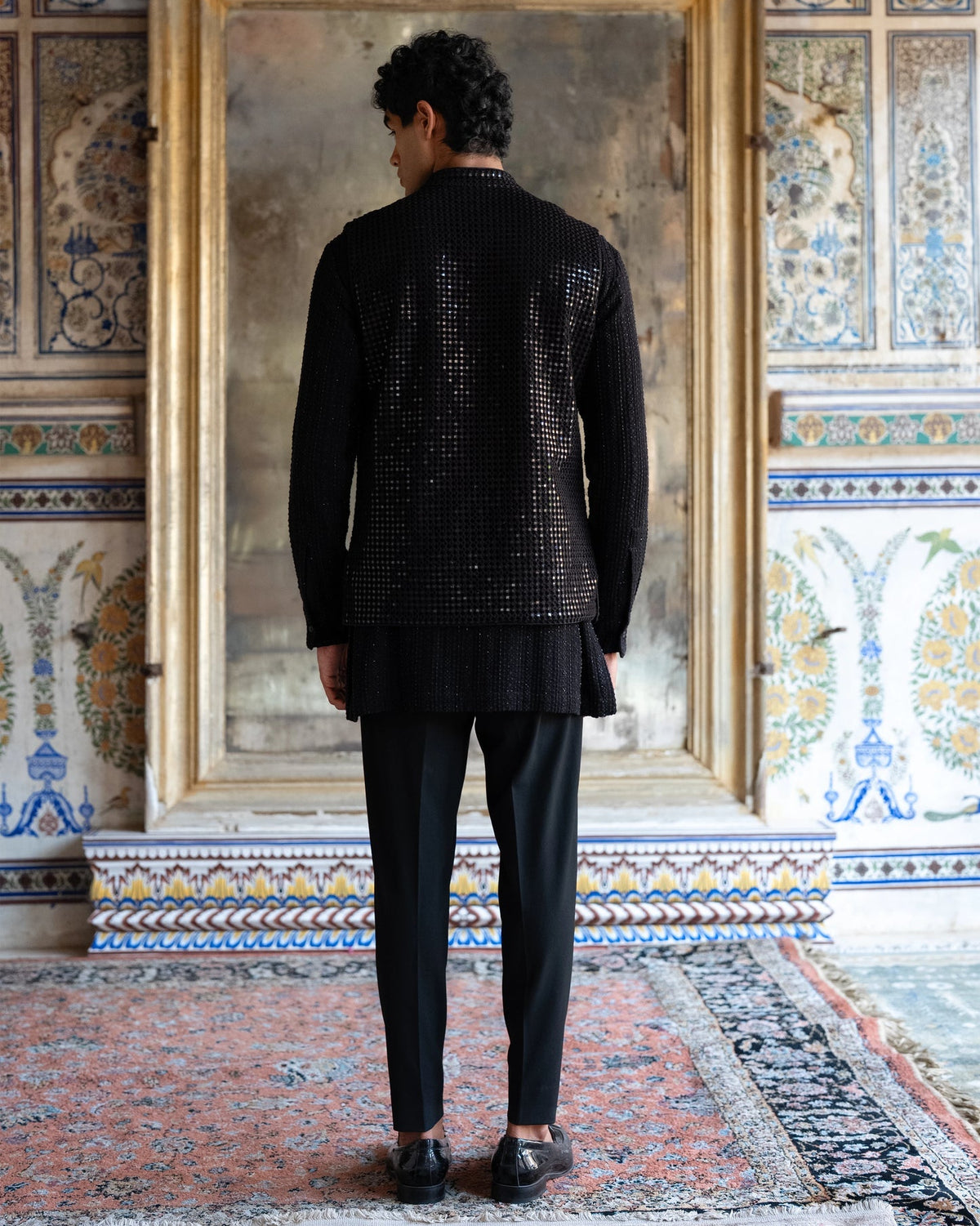 Mirrorwork Bandi Kurta Pant Set
