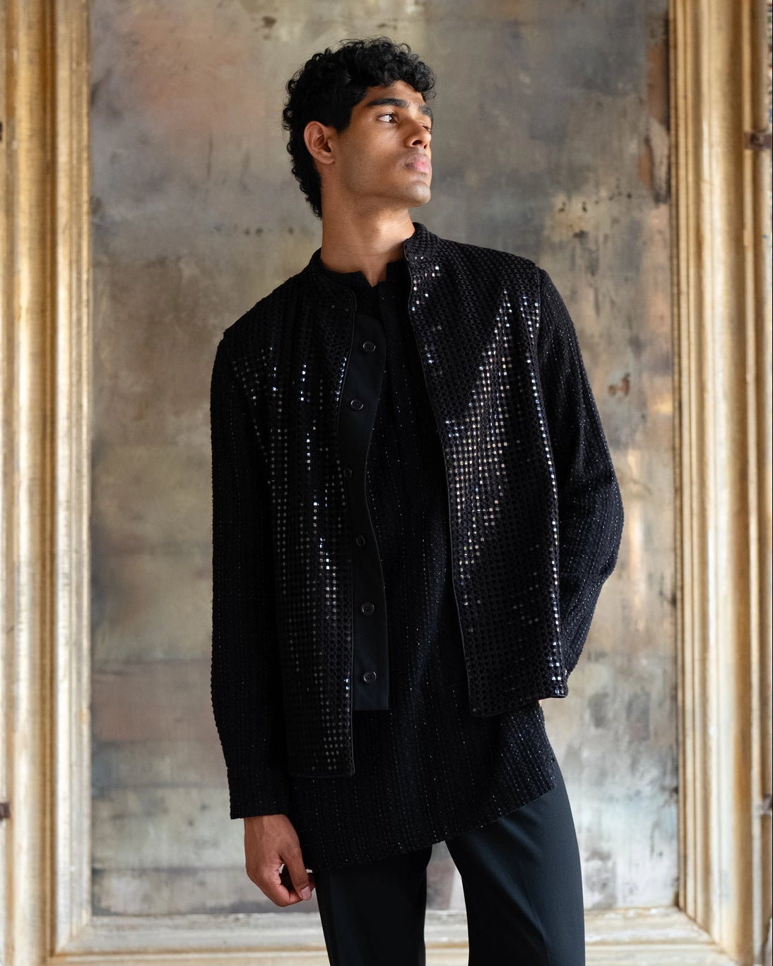 Mirrorwork Bandi Kurta Pant Set