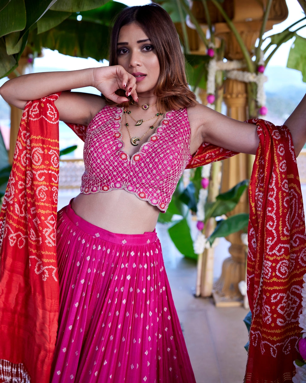 Mala Jamewar Lehenga Set