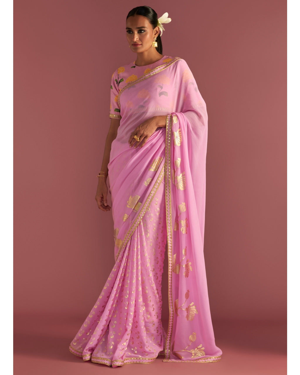 Blush Springbud Sari