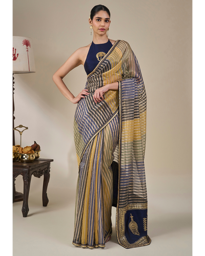 Alleppey Stripe Masque Sari Set