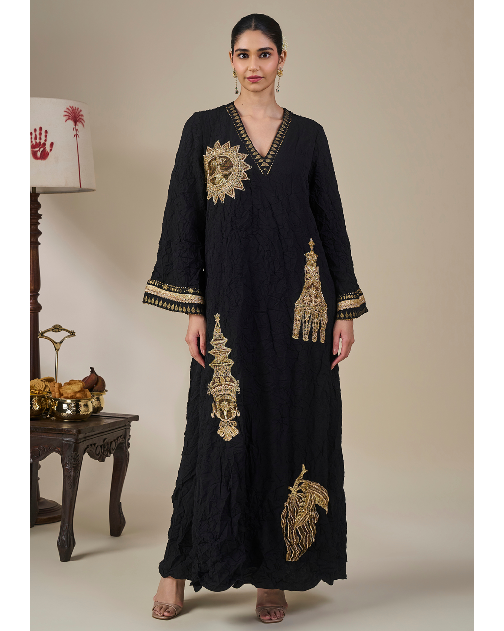 Black Ambi Bloom Kaftan