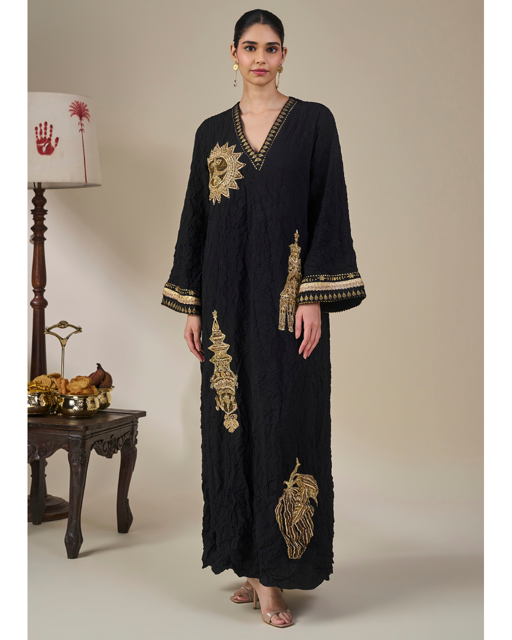 Black Ambi Bloom Kaftan