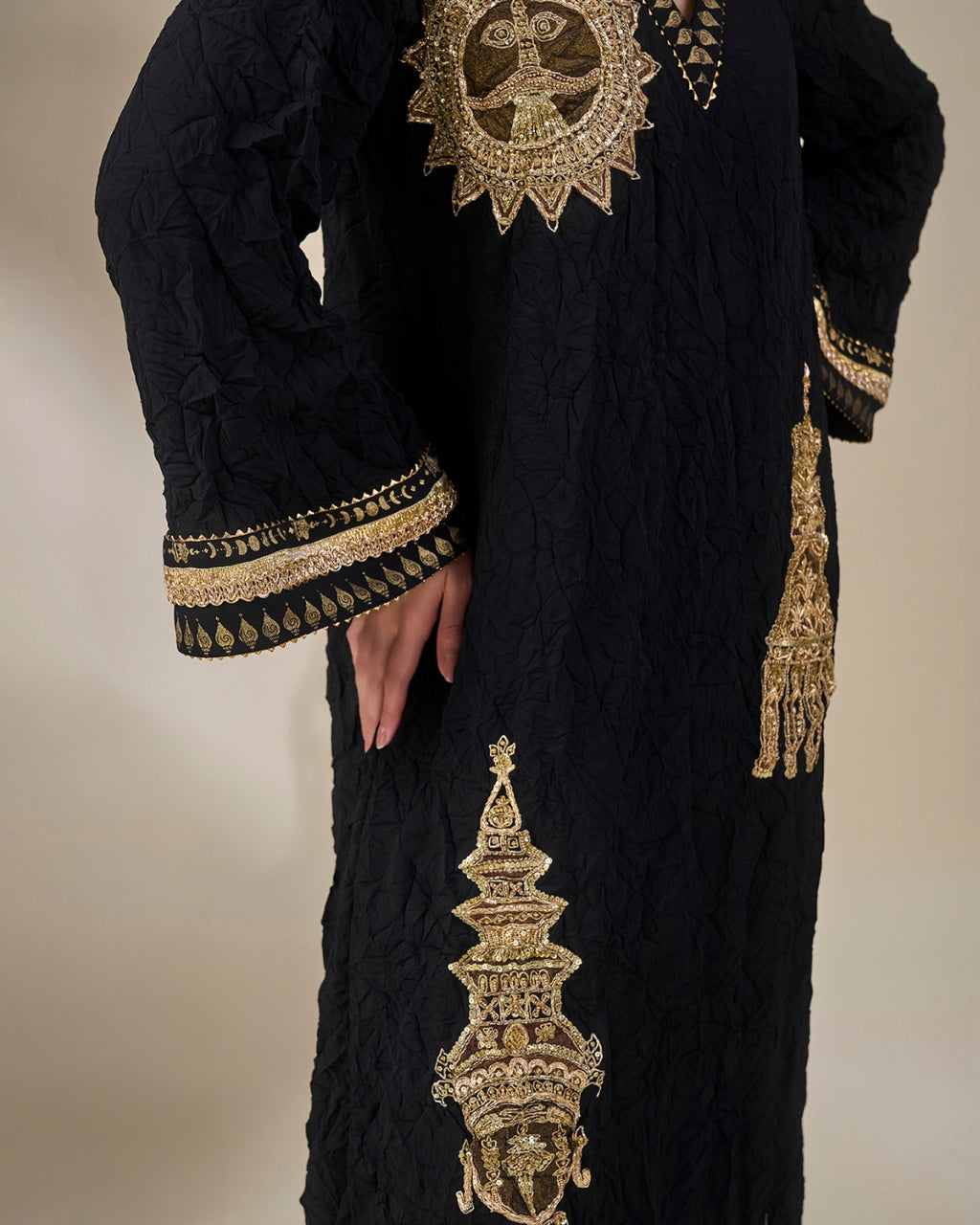 Black Ambi Bloom Kaftan