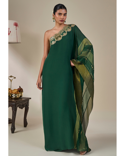 Green Celestial Moonfall Kaftan